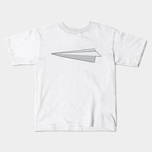 Origami Paperplane Paper plane simple minimal art Kids T-Shirt